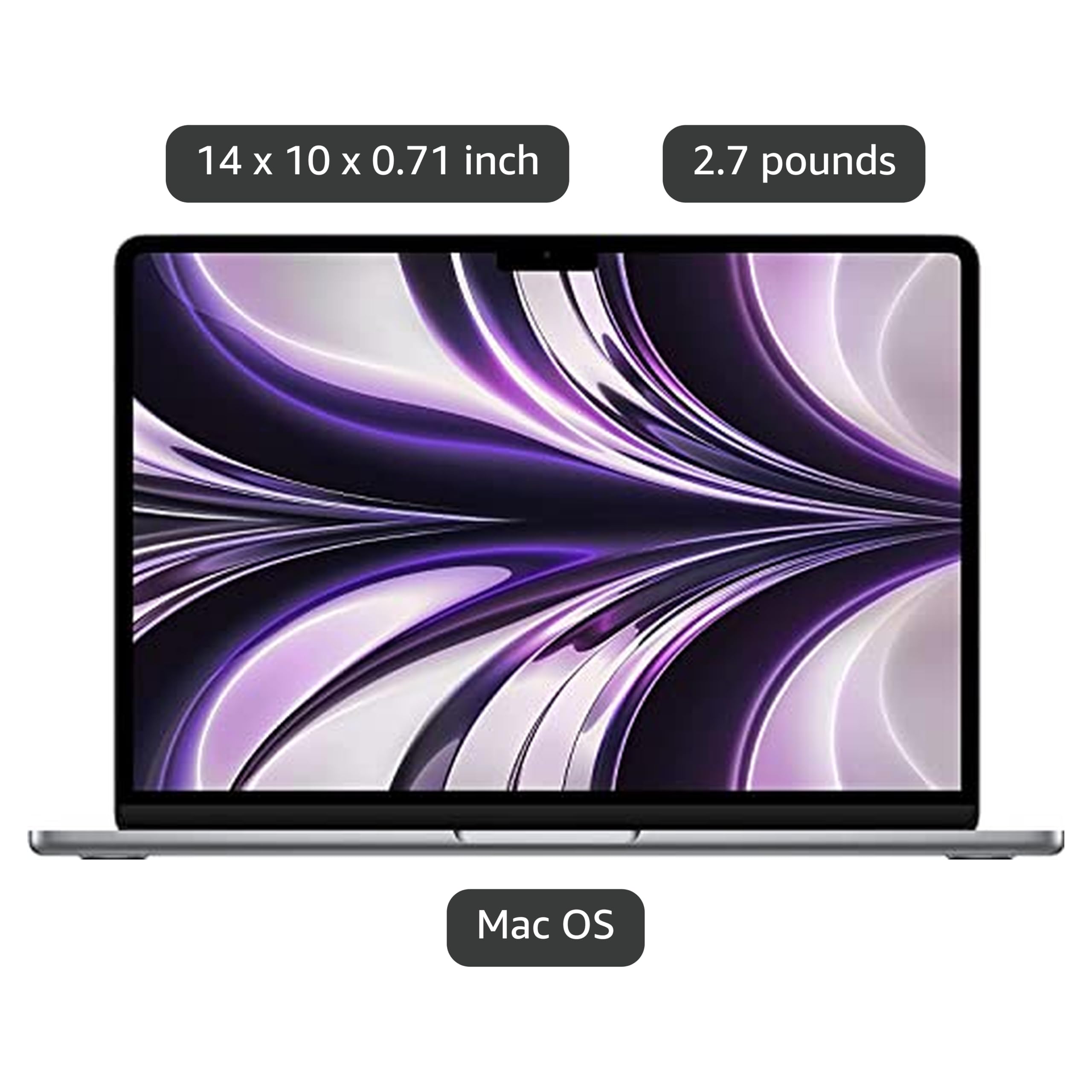 Amazon.com: Apple 2022 MacBook Air with M2 Chip, 13-inch, 8GB RAM